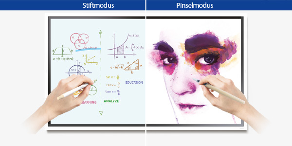 Stift- und Pinselmodus