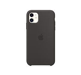 Apple iPhone 11 Silikon Case schwarz