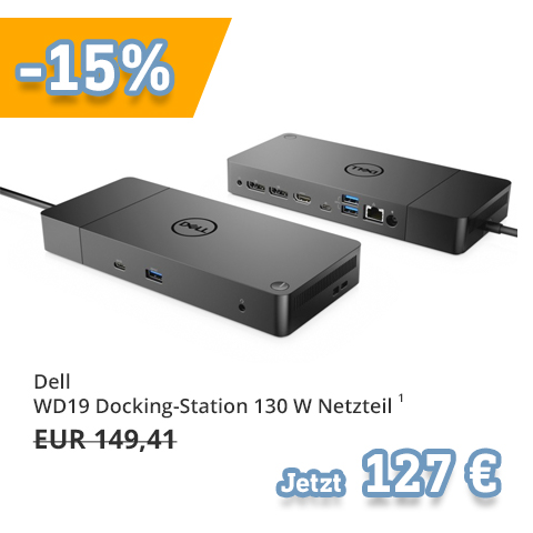  Dell WD19 Docking-Station 130 W Netzteil