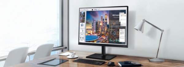 Samsung F24T450GYU Monitor: Stil und Produktivität vereint.