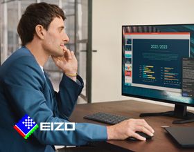 Beeindrucken nachhaltig: EIZO Office-Monitore. 