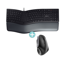 CHERRY ERGO Tastatur + Maus Bundle