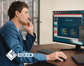 Ideal für den modernen Arbeitsplatz: 4K-Monitore von EIZO.