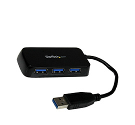 StarTech USB Hub 3.0 Mini 4-Port schwarz