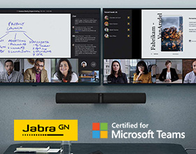 Erstklassige Sound- und Videoqualität für hybride Meetings.