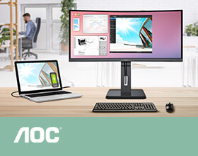 Entdecken Sie die leistungsstarken Business-Monitore von AOC.