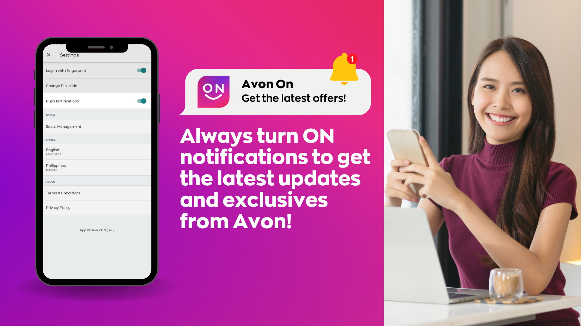 Experience convenient shopping and exclusive offers, download Avon On ...