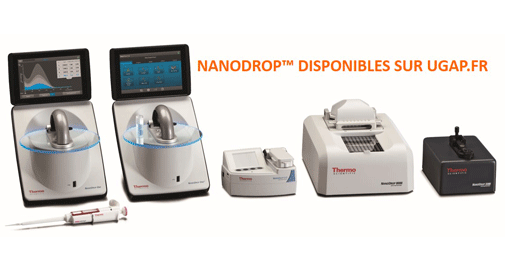 Thermo scientific spectrophotomètres NanoDrop ONE, NanoDrop 2000, NanoDrop 2000C, NanoDrop 3300 et NanoDrop 8000