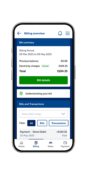 SSE Airtricity App - Billing