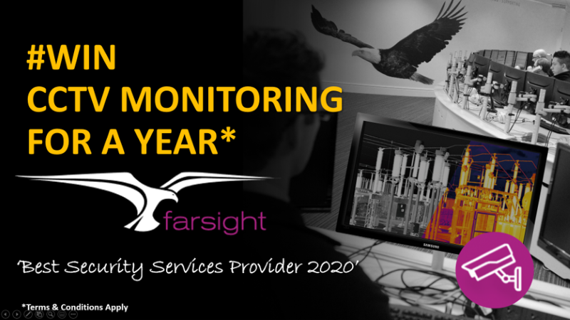 WIN CCTV Remote Monitoring from Farsight for a year!